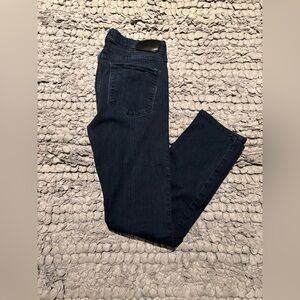 Men’s Paige Dark Blue Federal Style Slim-Straight Fit Denim Jeans in Inkwell